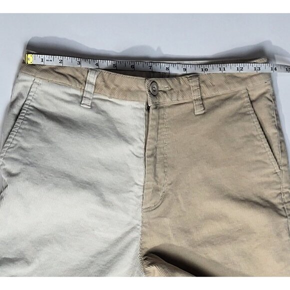 Brixton Womens Two-Tone Cream/Khaki Tan Victory Corduroy Pants Size 26 - Picture 6 of 11